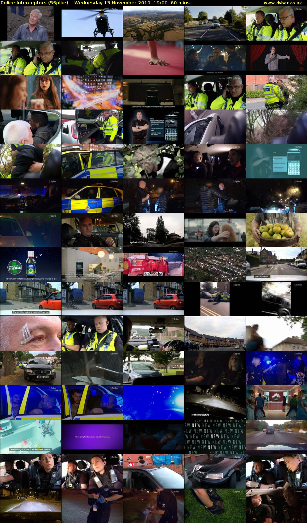 Police Interceptors (5Spike) Wednesday 13 November 2019 19:00 - 20:00