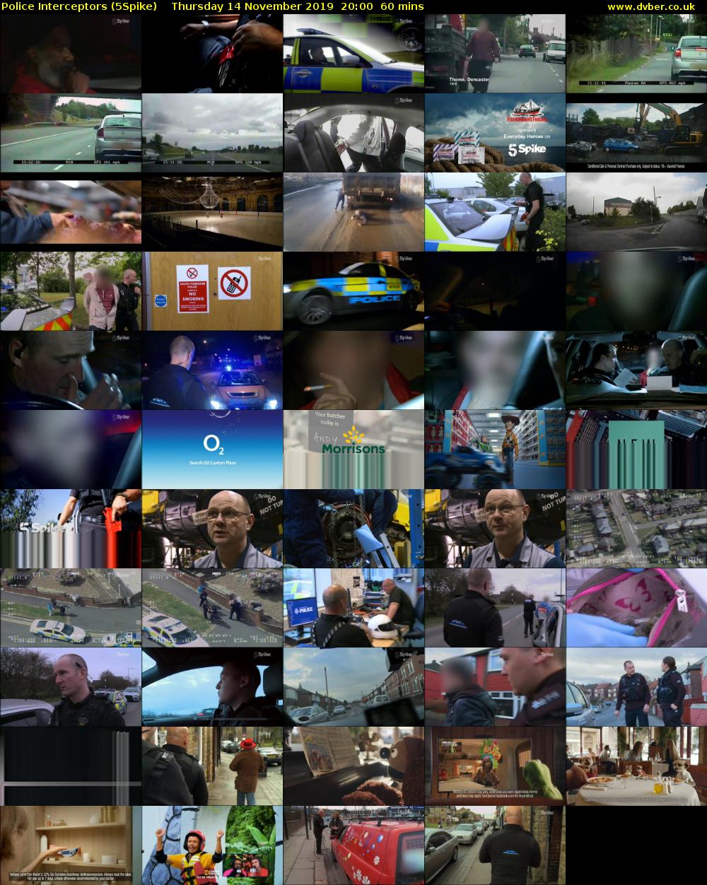 Police Interceptors (5Spike) Thursday 14 November 2019 20:00 - 21:00