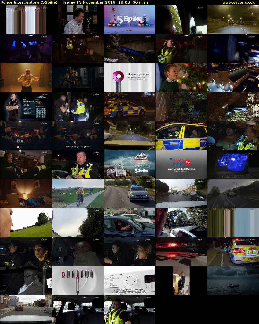 Police Interceptors (5Spike) Friday 15 November 2019 19:00 - 20:00