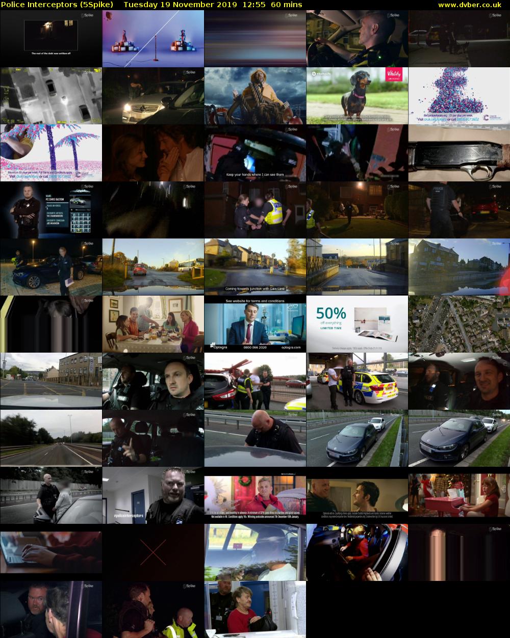Police Interceptors (5Spike) Tuesday 19 November 2019 12:55 - 13:55