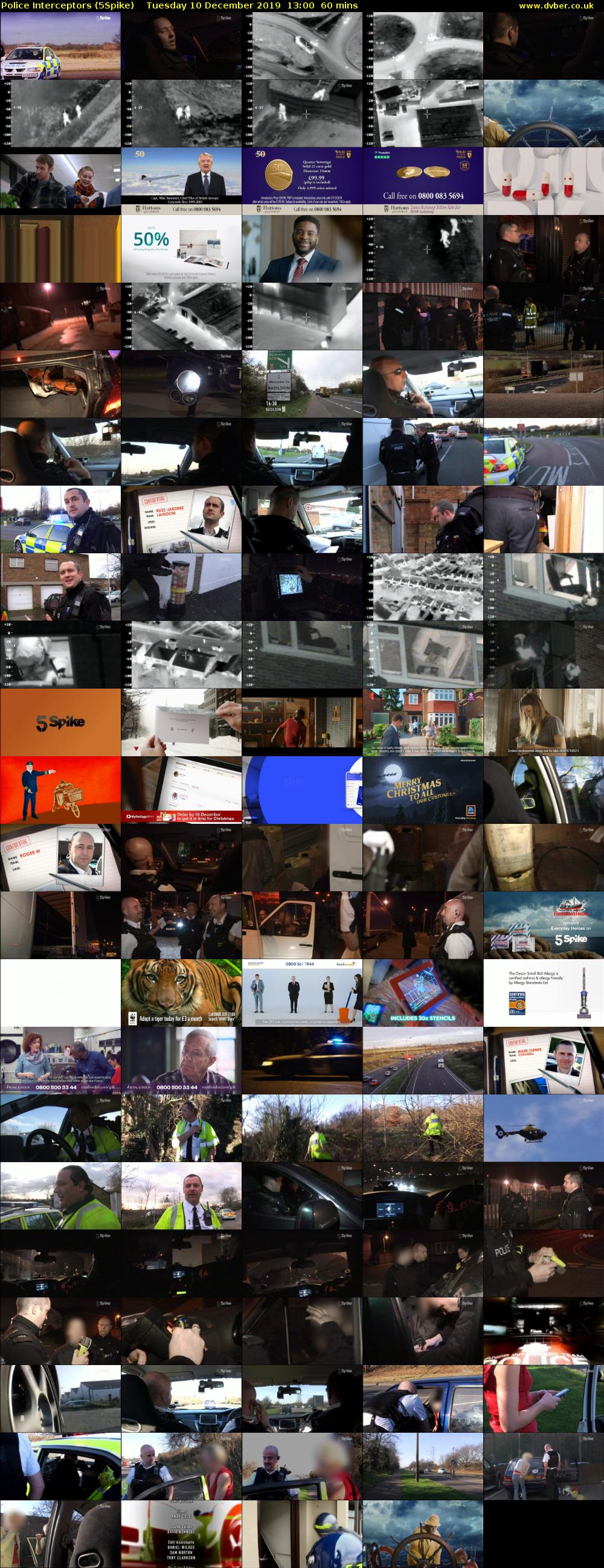 Police Interceptors (5Spike) Tuesday 10 December 2019 13:00 - 14:00