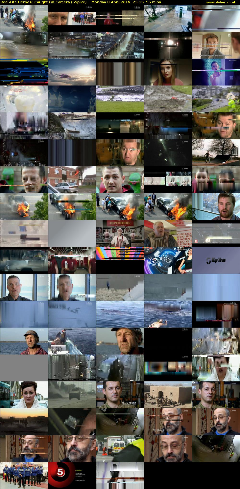 Real-Life Heroes: Caught On Camera (5Spike) Monday 8 April 2019 23:15 - 00:10