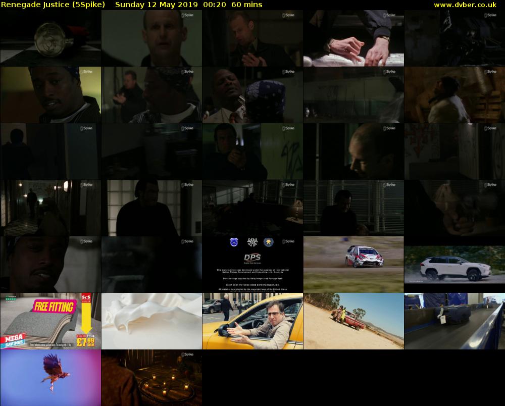 Renegade Justice (5Spike) Sunday 12 May 2019 00:20 - 01:20