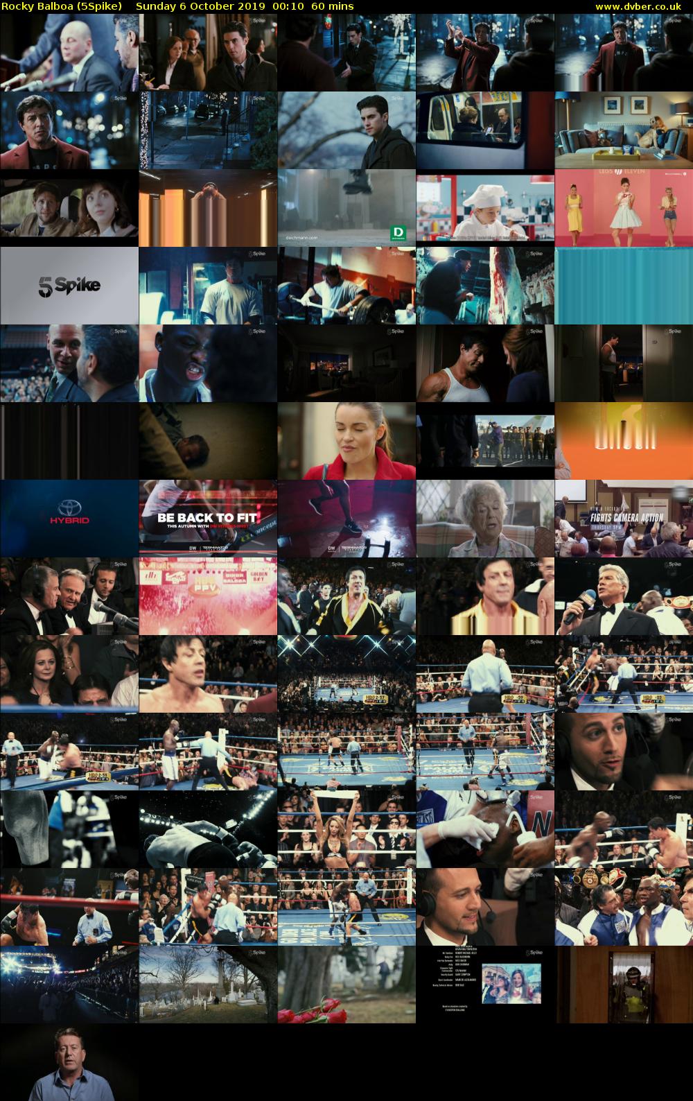 Rocky Balboa (5Spike) Sunday 6 October 2019 00:10 - 01:10