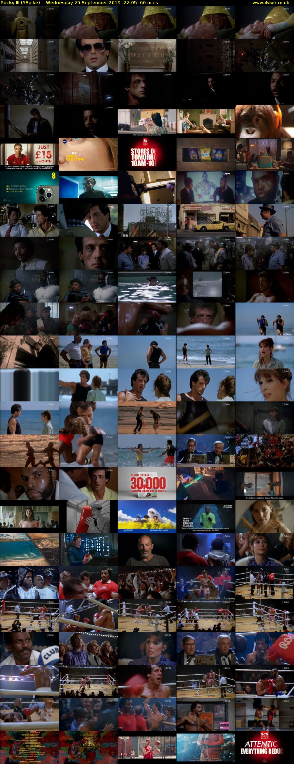 Rocky III (5Spike) Wednesday 25 September 2019 22:05 - 23:05