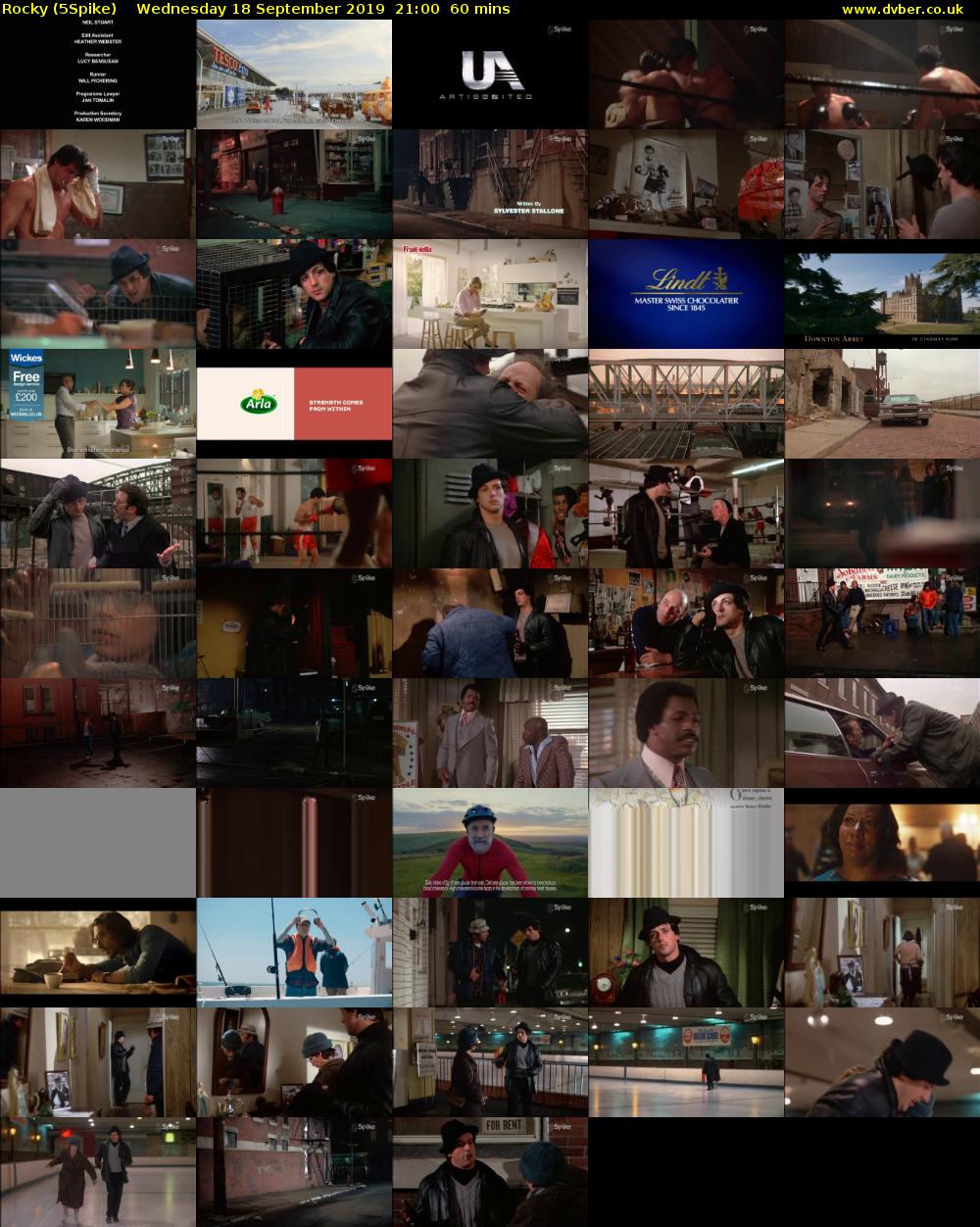 Rocky (5Spike) Wednesday 18 September 2019 21:00 - 22:00