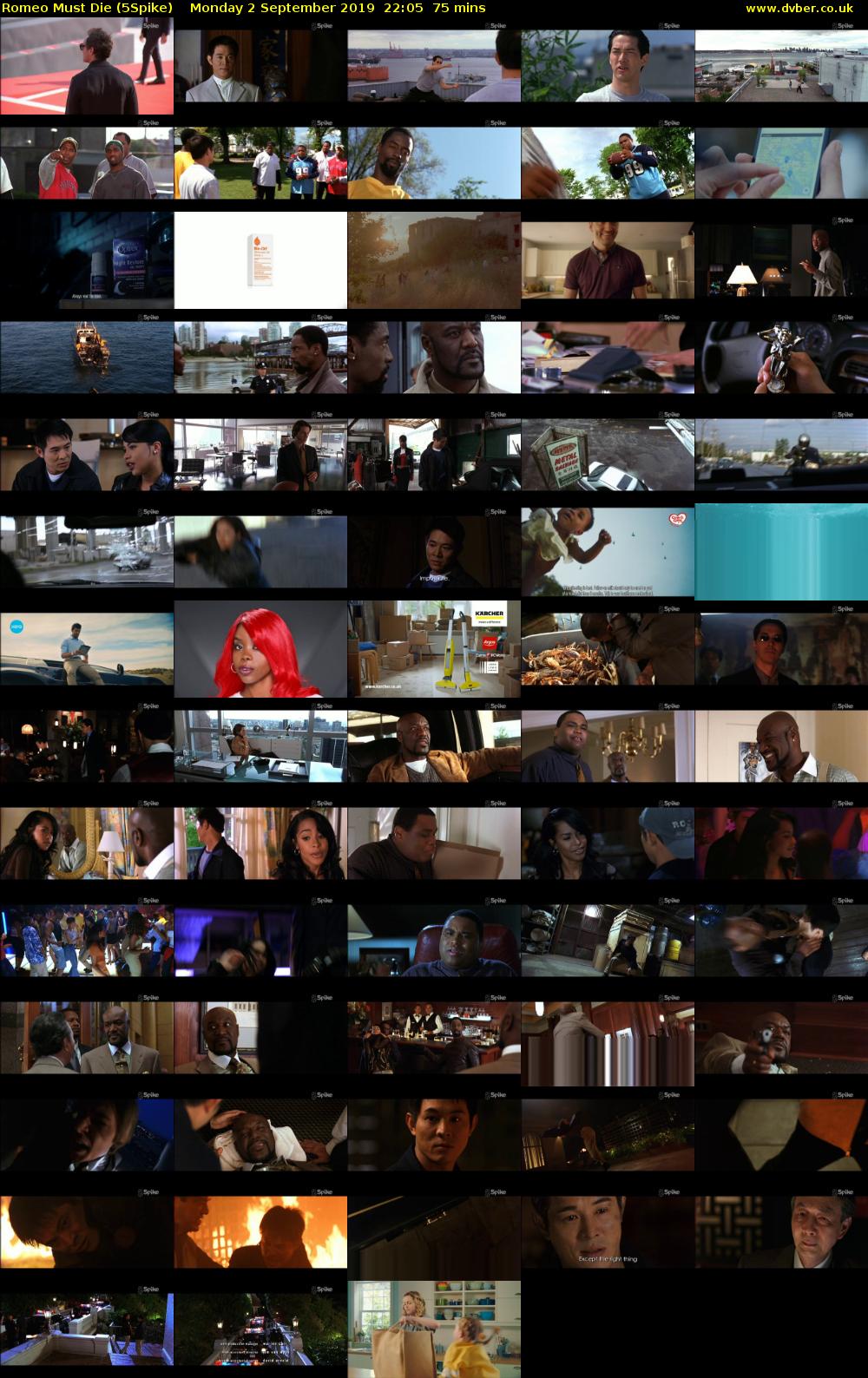 Romeo Must Die (5Spike) Monday 2 September 2019 22:05 - 23:20