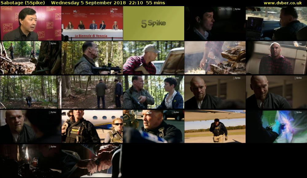 Sabotage (5Spike) Wednesday 5 September 2018 22:10 - 23:05