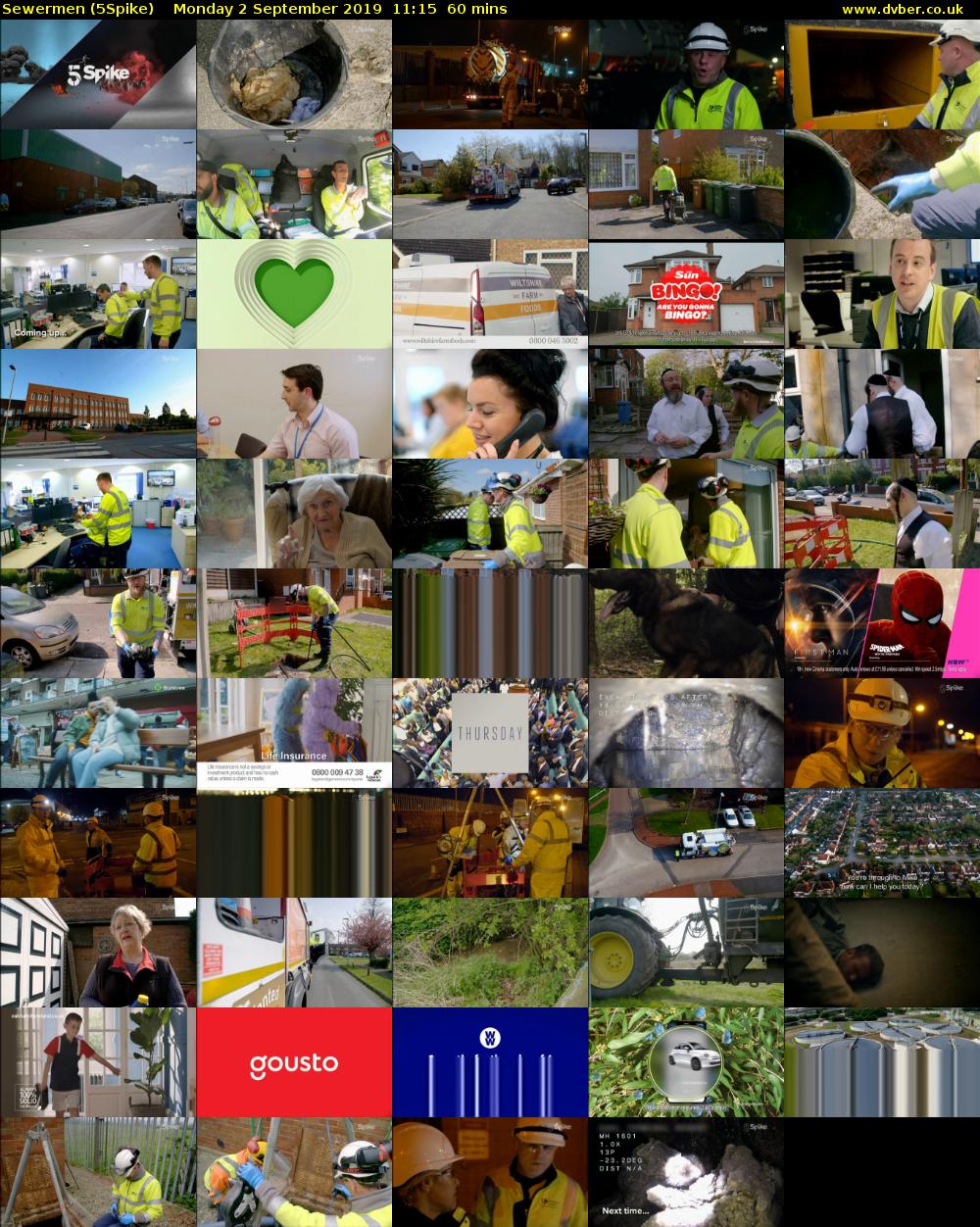 Sewermen (5Spike) Monday 2 September 2019 11:15 - 12:15