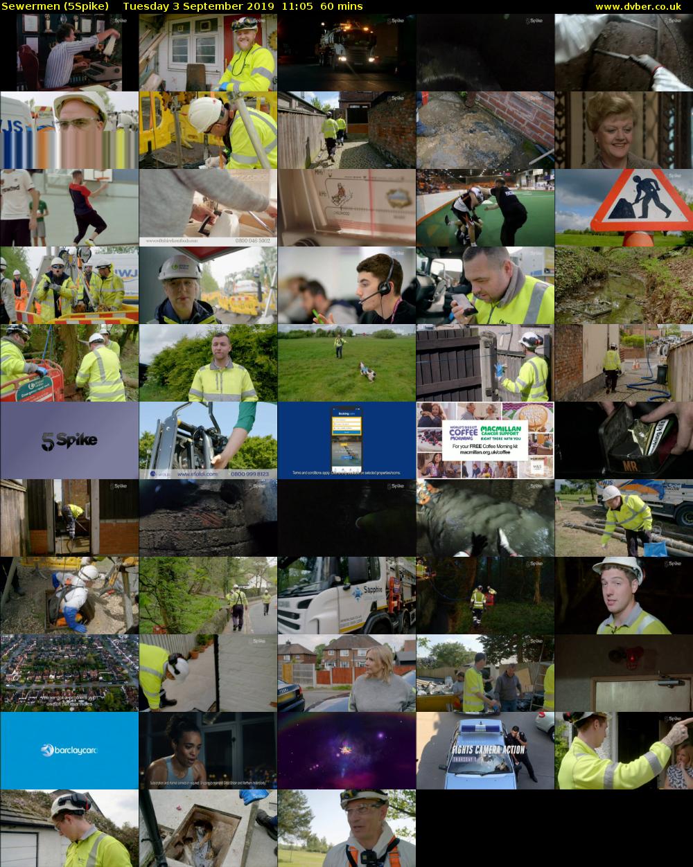 Sewermen (5Spike) Tuesday 3 September 2019 11:05 - 12:05