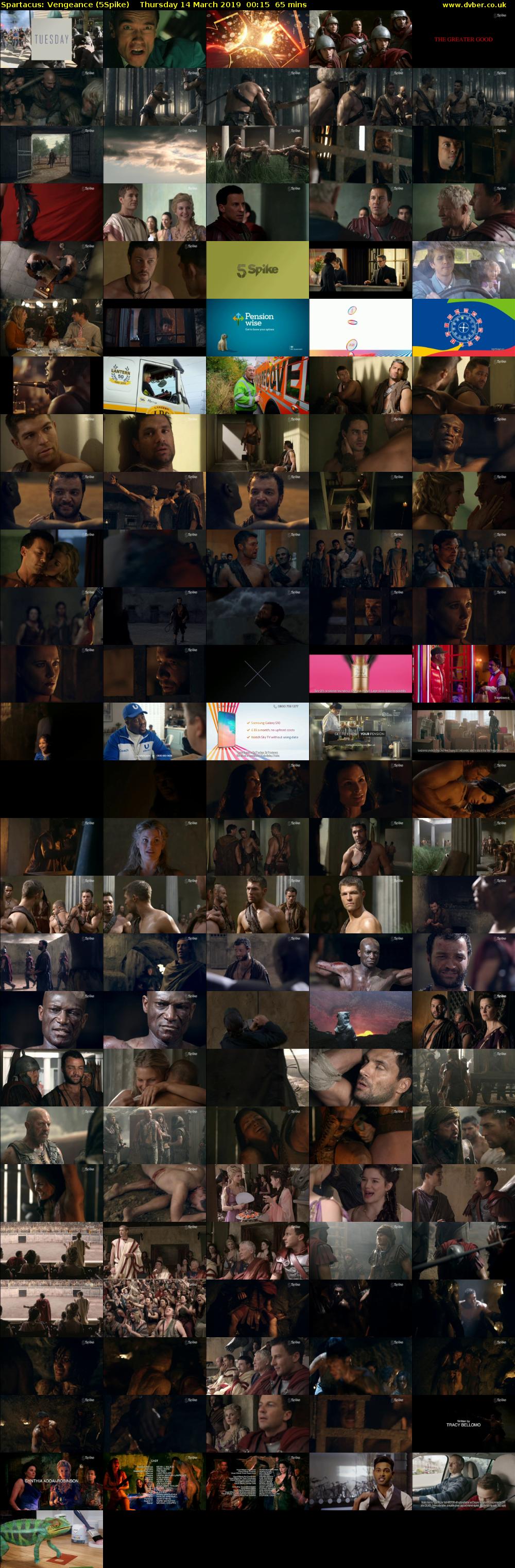 Spartacus: Vengeance (5Spike) Thursday 14 March 2019 00:15 - 01:20