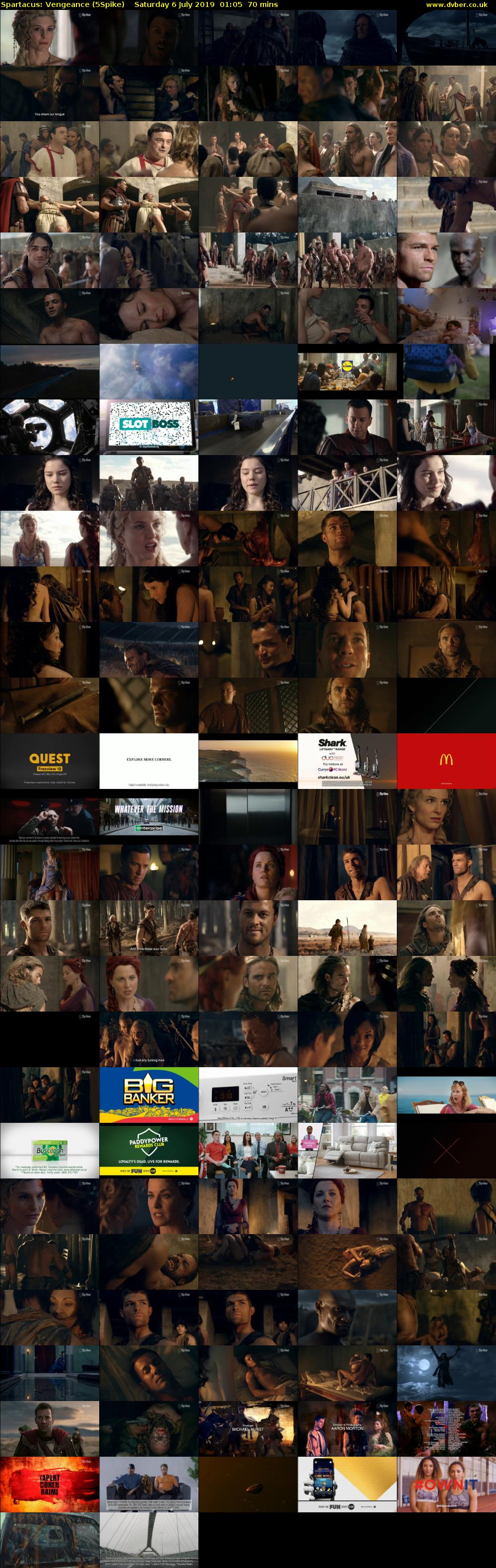Spartacus: Vengeance (5Spike) Saturday 6 July 2019 01:05 - 02:15