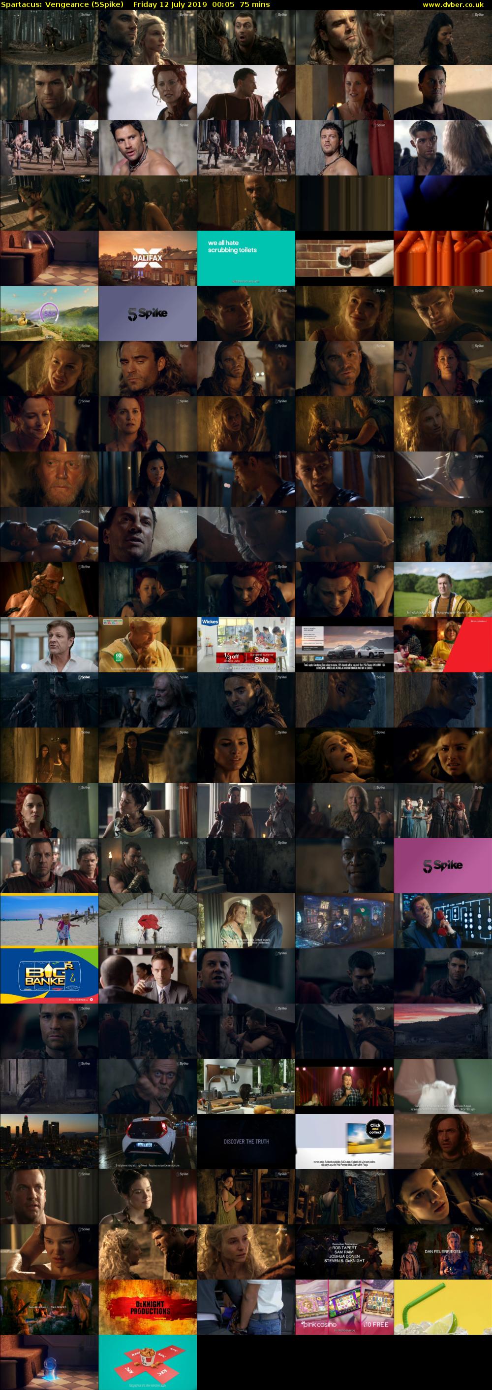 Spartacus: Vengeance (5Spike) Friday 12 July 2019 00:05 - 01:20