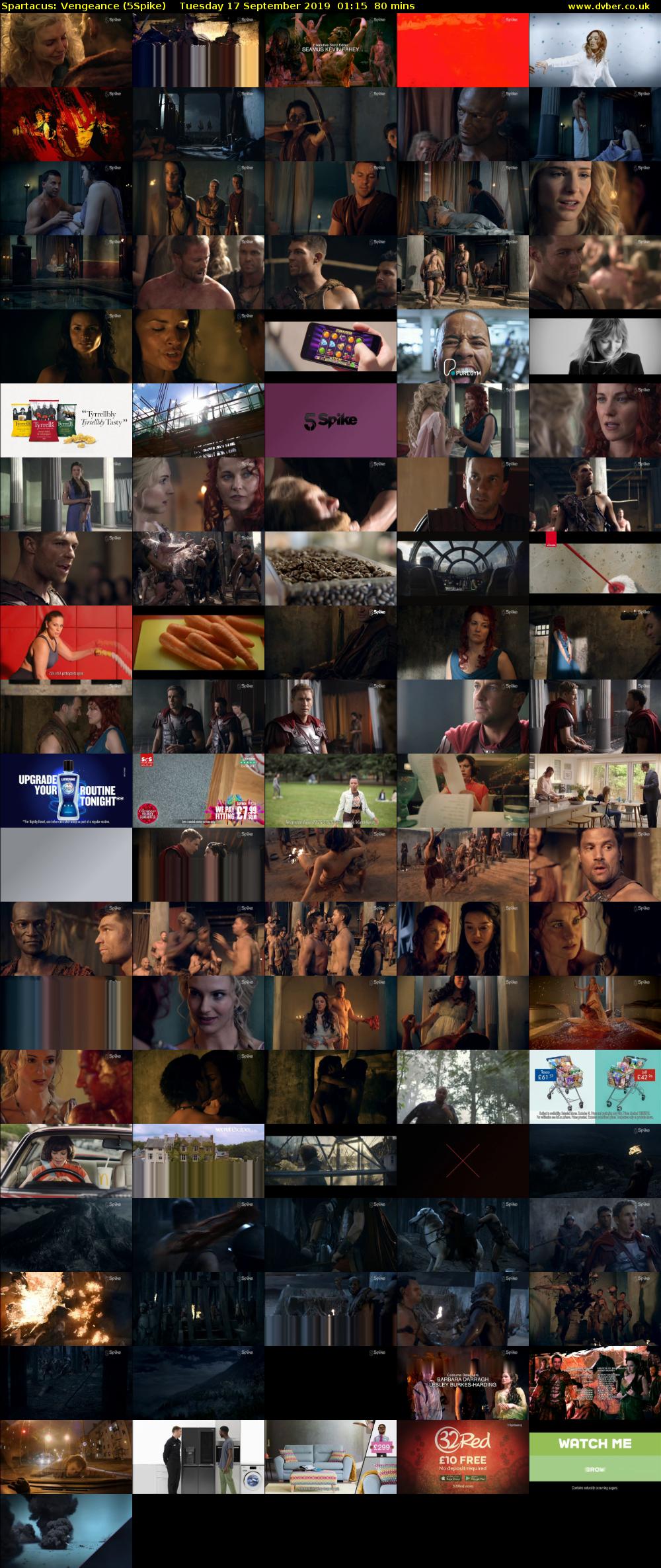 Spartacus: Vengeance (5Spike) Tuesday 17 September 2019 01:15 - 02:35