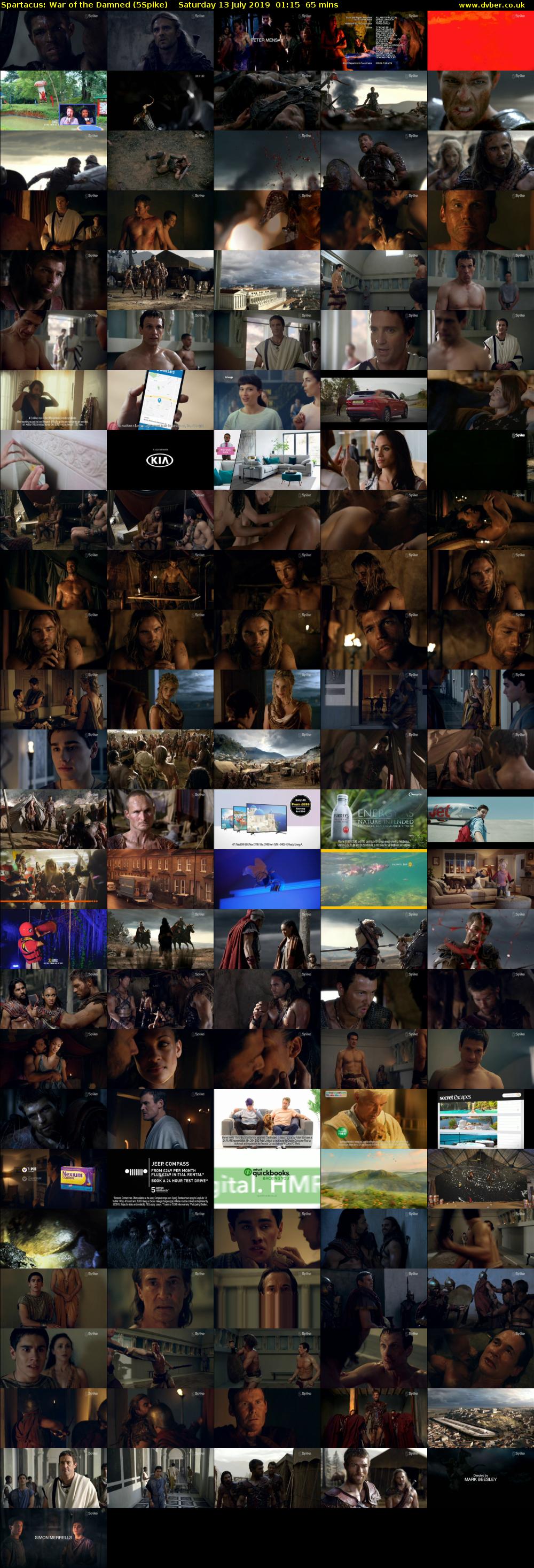 Spartacus: War of The Damned (5Spike) Saturday 13 July 2019 01:15 - 02:20