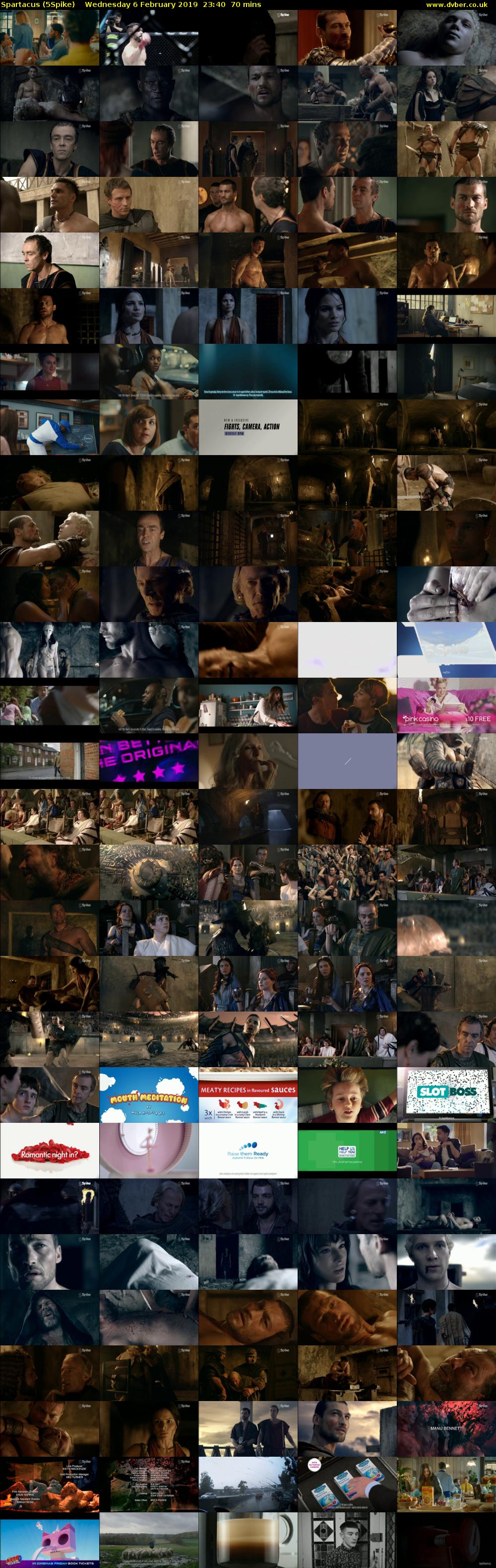 Spartacus (5Spike) Wednesday 6 February 2019 23:40 - 00:50
