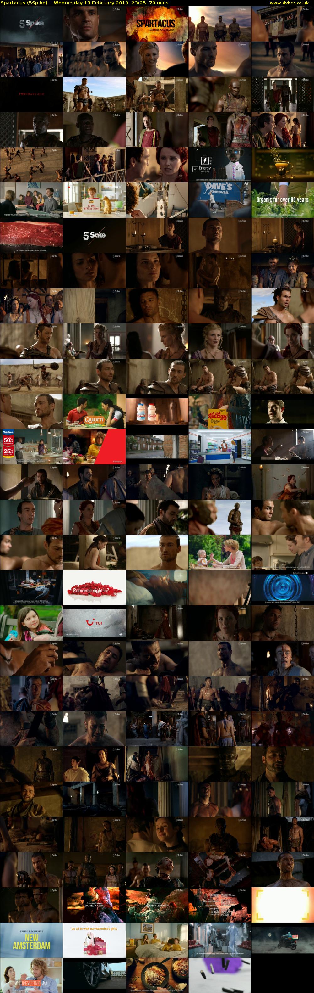 Spartacus (5Spike) Wednesday 13 February 2019 23:25 - 00:35