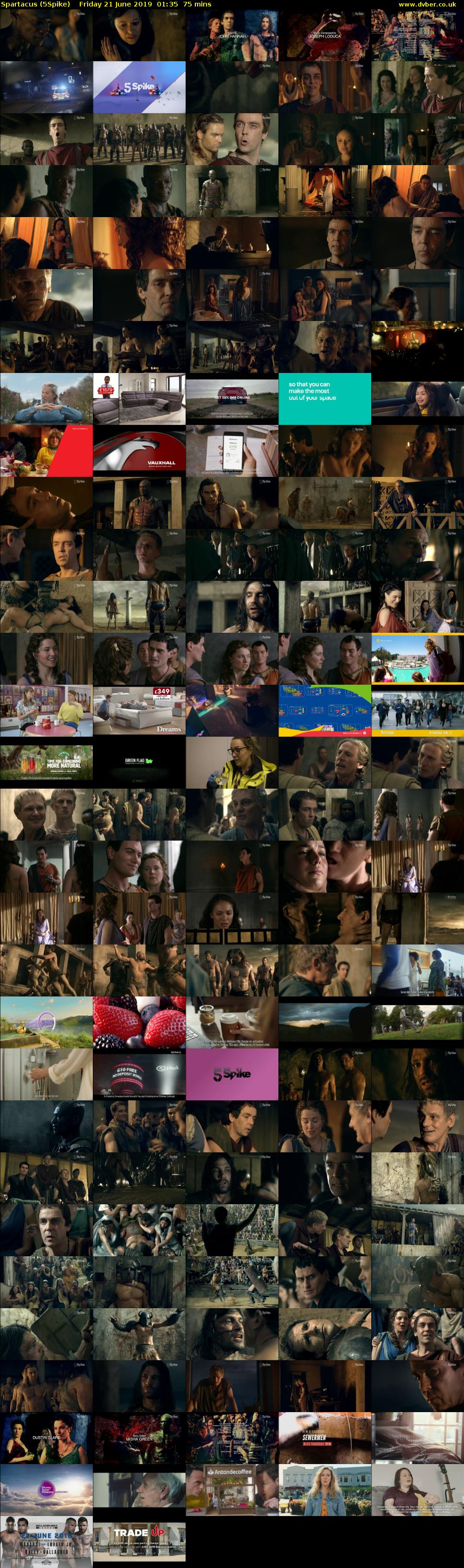 Spartacus (5Spike) Friday 21 June 2019 01:35 - 02:50
