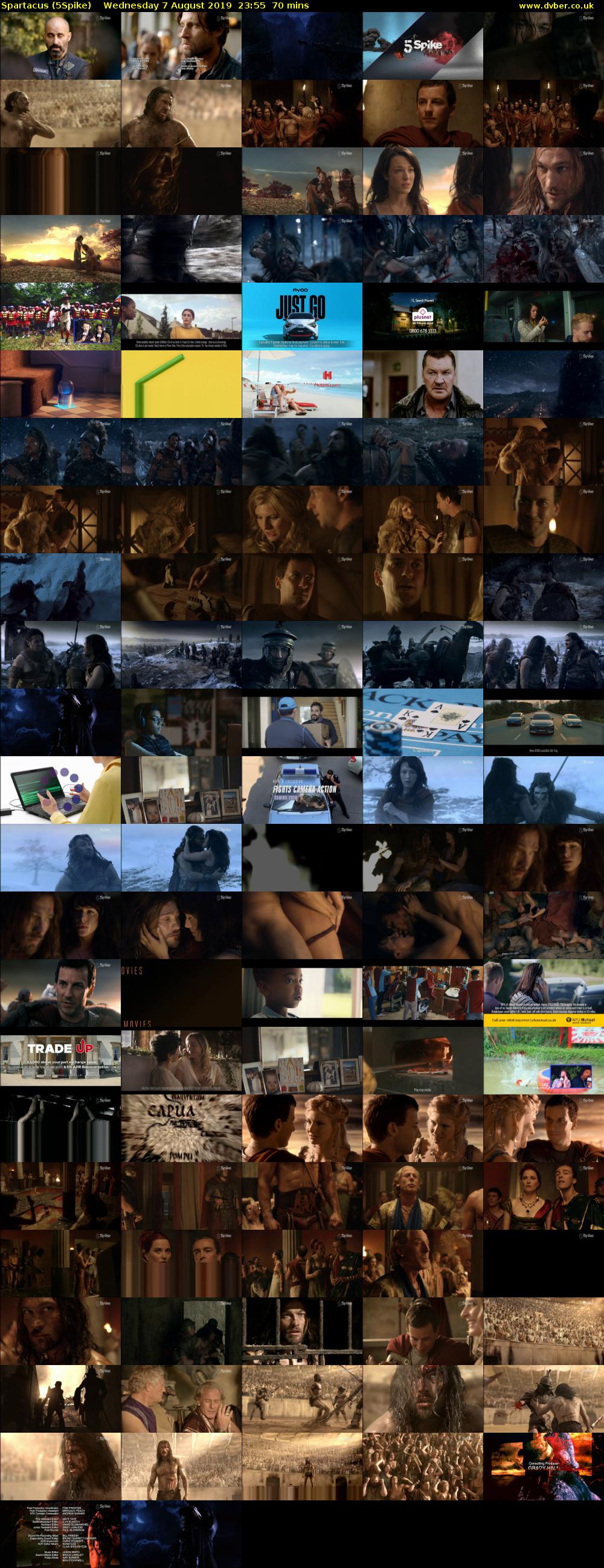 Spartacus (5Spike) Wednesday 7 August 2019 23:55 - 01:05