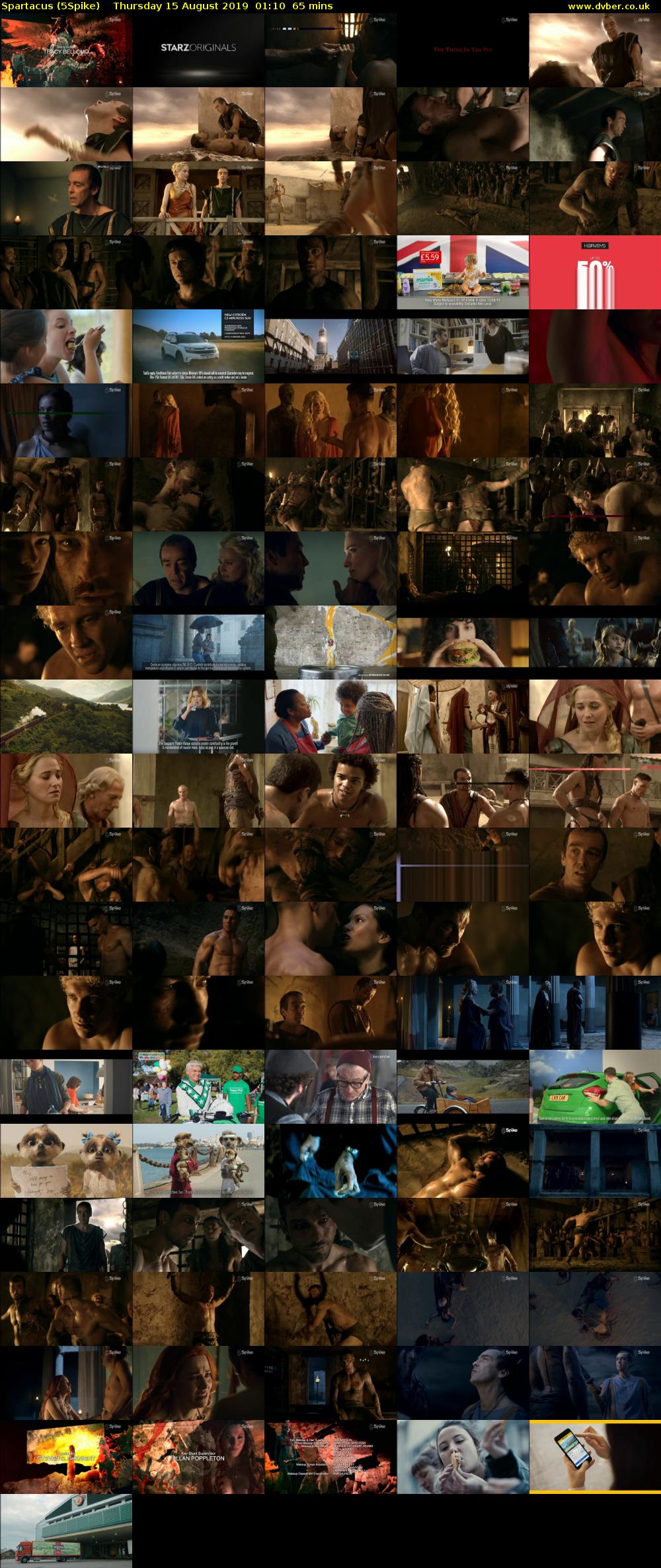 Spartacus (5Spike) Thursday 15 August 2019 01:10 - 02:15