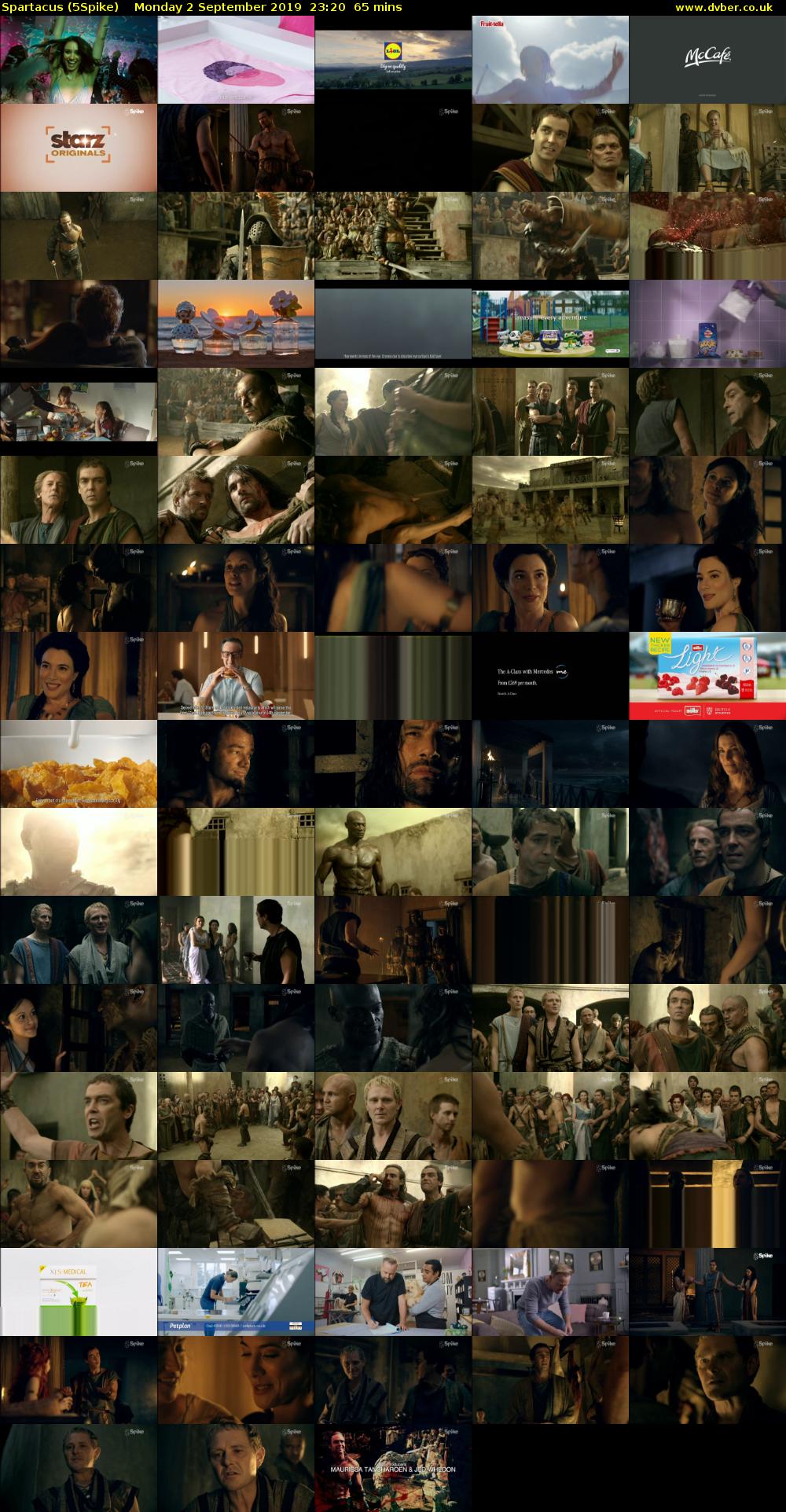 Spartacus (5Spike) Monday 2 September 2019 23:20 - 00:25
