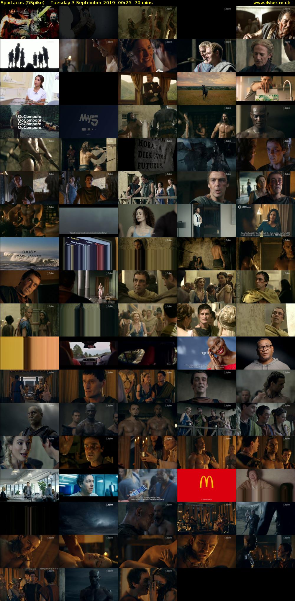 Spartacus (5Spike) Tuesday 3 September 2019 00:25 - 01:35