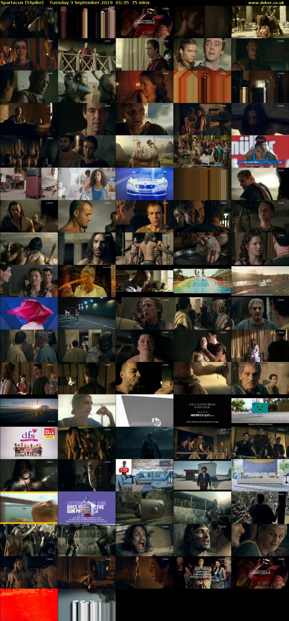 Spartacus (5Spike) Tuesday 3 September 2019 01:35 - 02:50