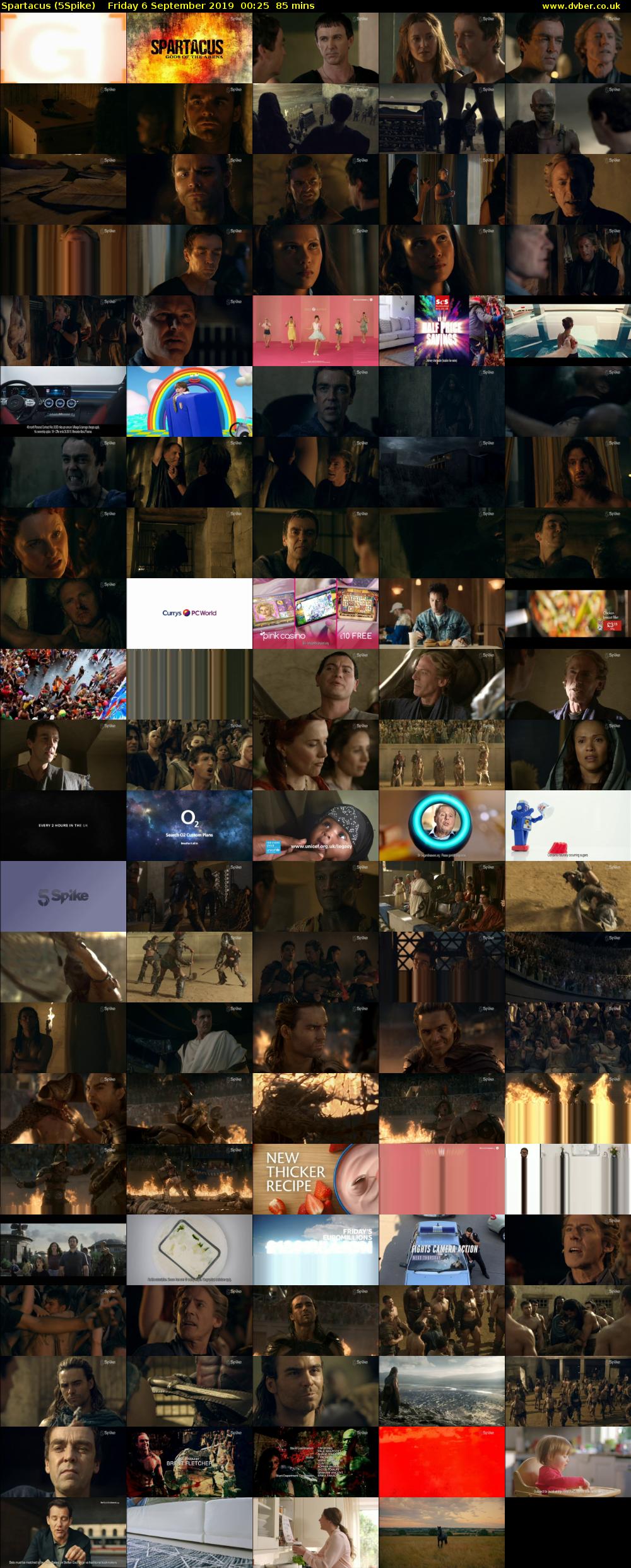 Spartacus (5Spike) Friday 6 September 2019 00:25 - 01:50