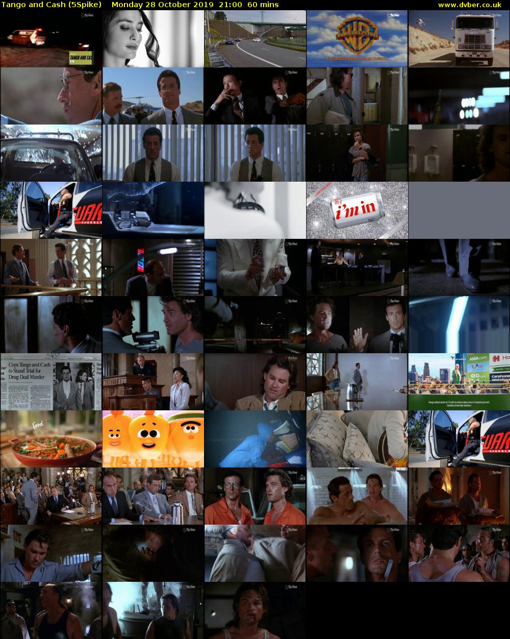 Tango and Cash (5Spike) Monday 28 October 2019 21:00 - 22:00