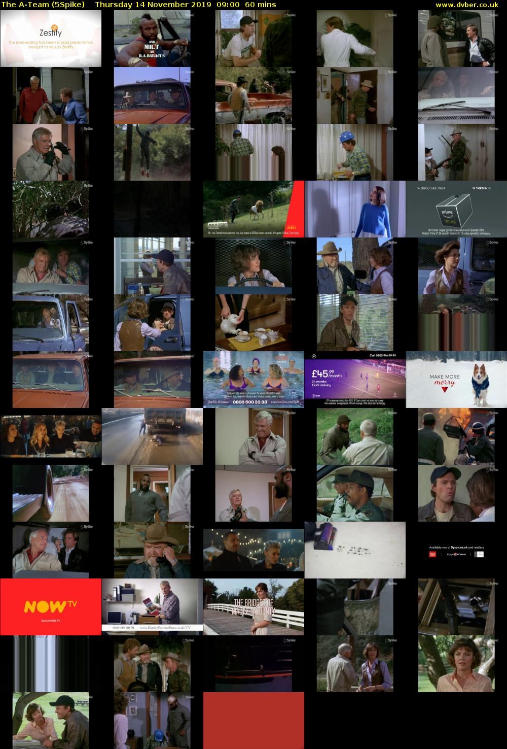 The A-Team (5Spike) Thursday 14 November 2019 09:00 - 10:00