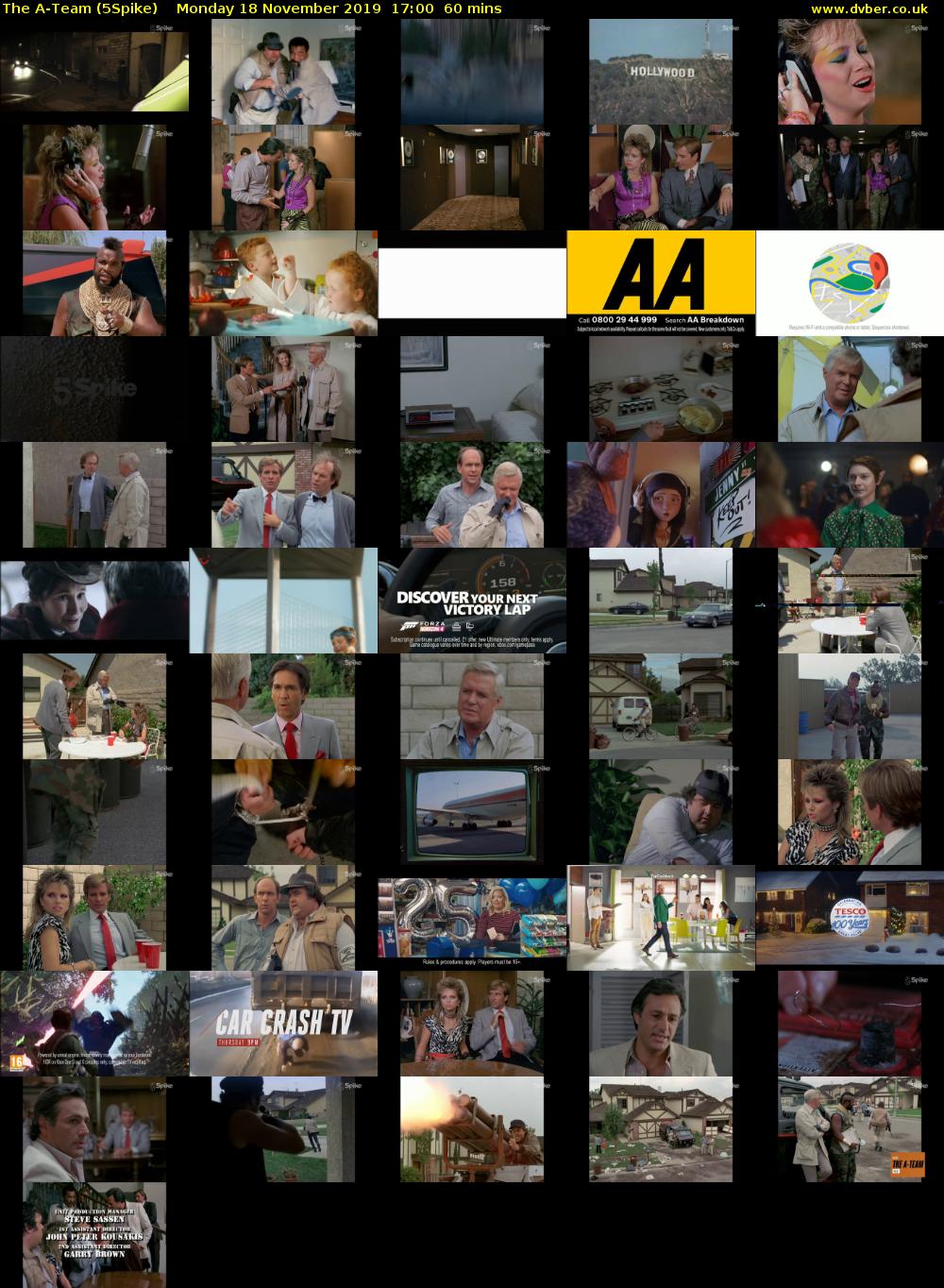 The A-Team (5Spike) Monday 18 November 2019 17:00 - 18:00