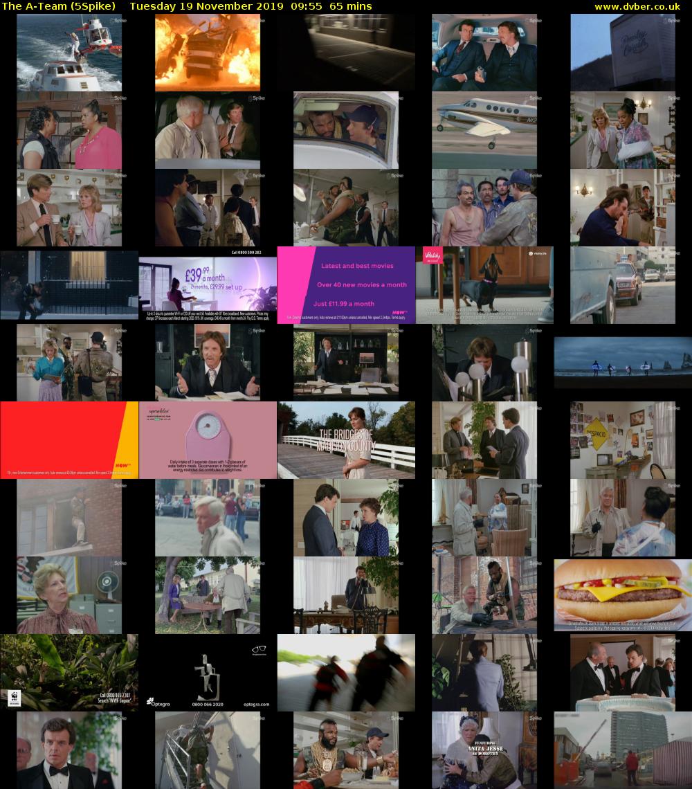 The A-Team (5Spike) Tuesday 19 November 2019 09:55 - 11:00