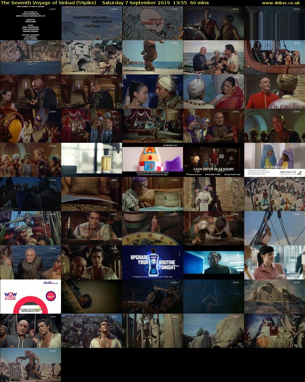 The Seventh Voyage of Sinbad (5Spike) Saturday 7 September 2019 13:55 - 14:55