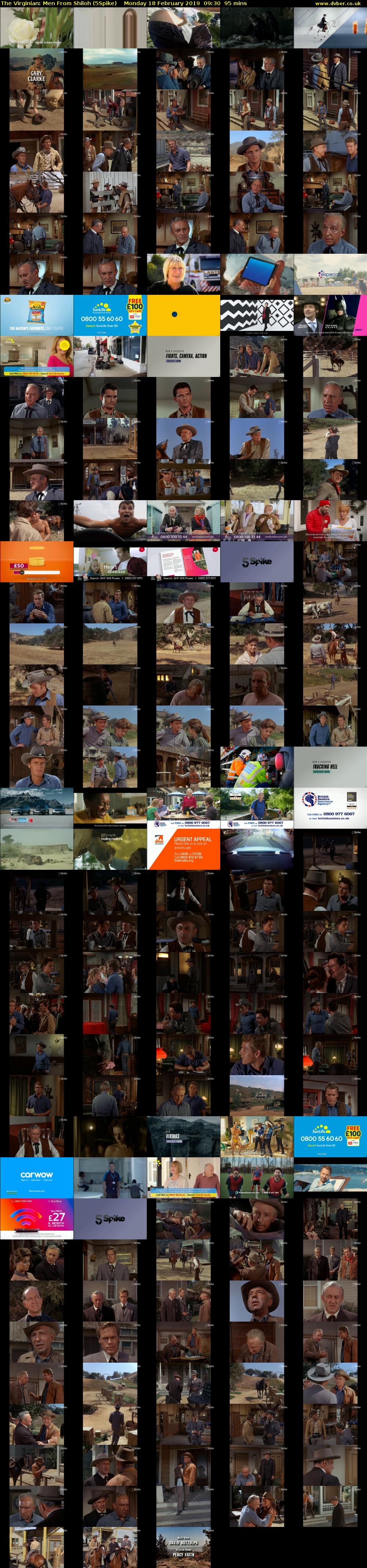 The Virginian: Men From Shiloh (5Spike) Monday 18 February 2019 09:30 - 11:05