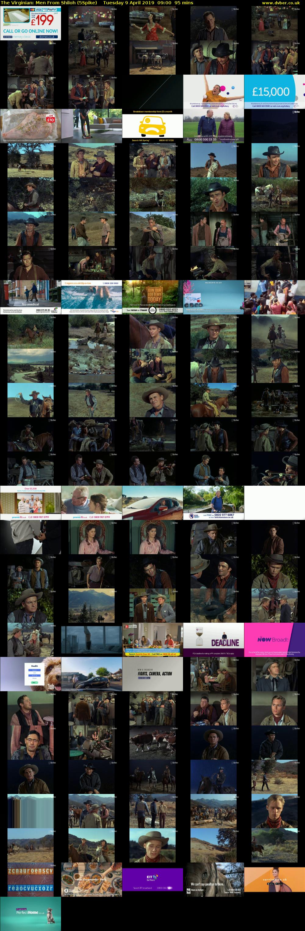 The Virginian: Men From Shiloh (5Spike) Tuesday 9 April 2019 09:00 - 10:35