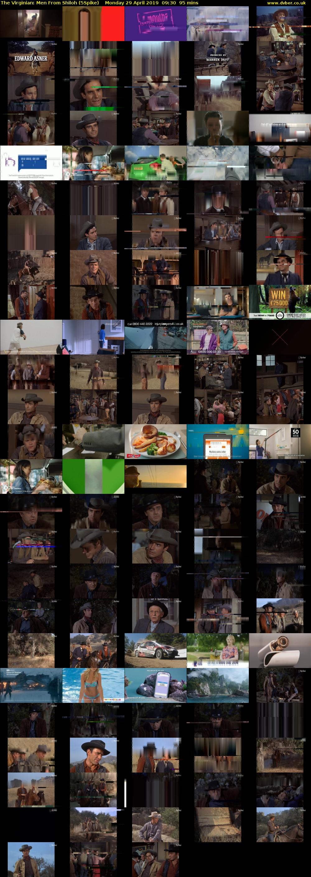 The Virginian: Men From Shiloh (5Spike) Monday 29 April 2019 09:30 - 11:05