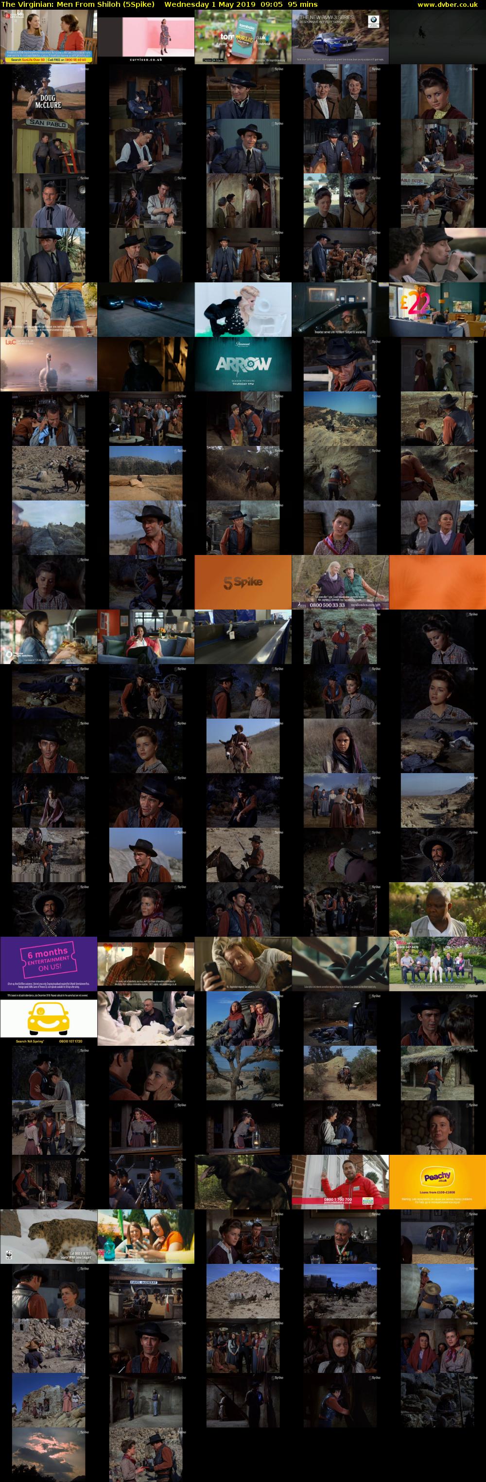 The Virginian: Men From Shiloh (5Spike) Wednesday 1 May 2019 09:05 - 10:40