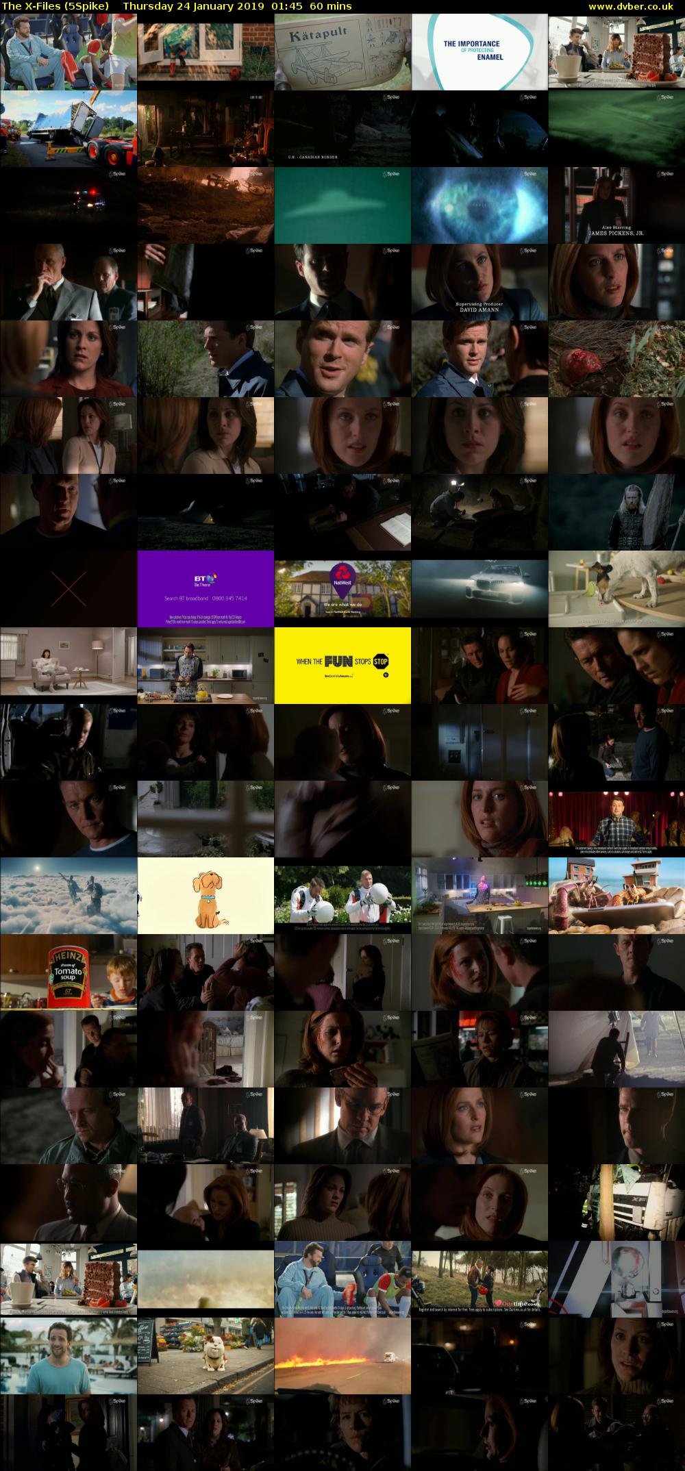 The X-Files (5Spike) Thursday 24 January 2019 01:45 - 02:45