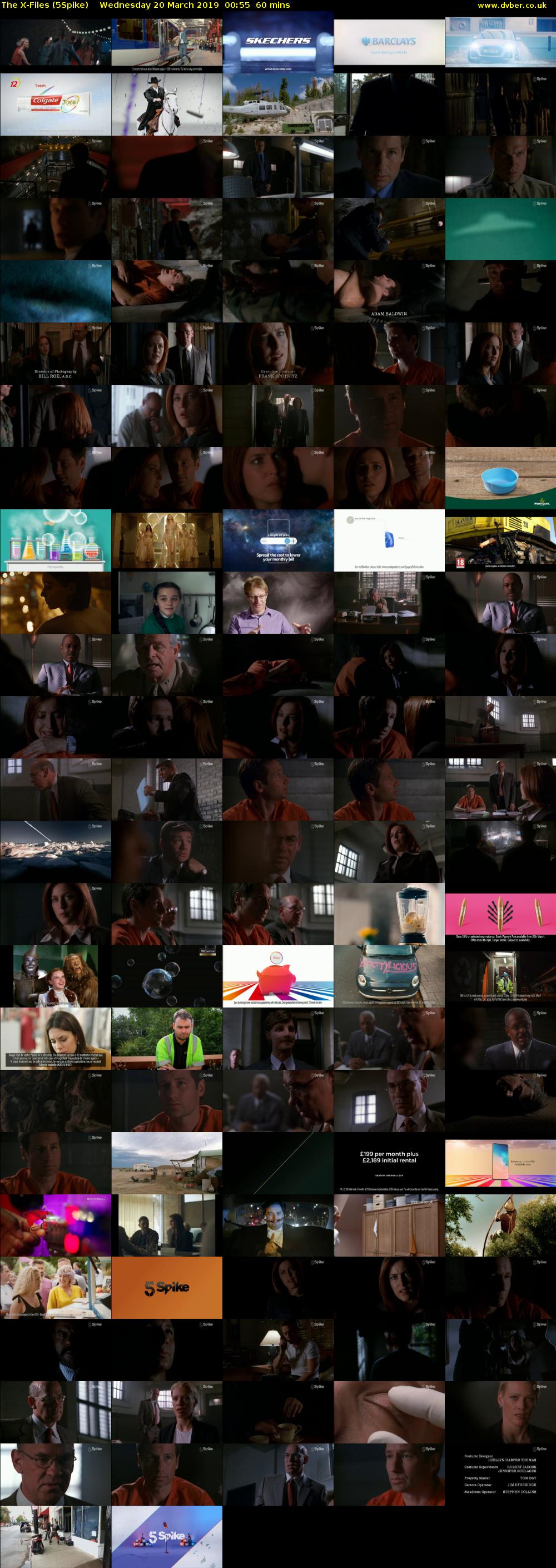 The X-Files (5Spike) Wednesday 20 March 2019 00:55 - 01:55