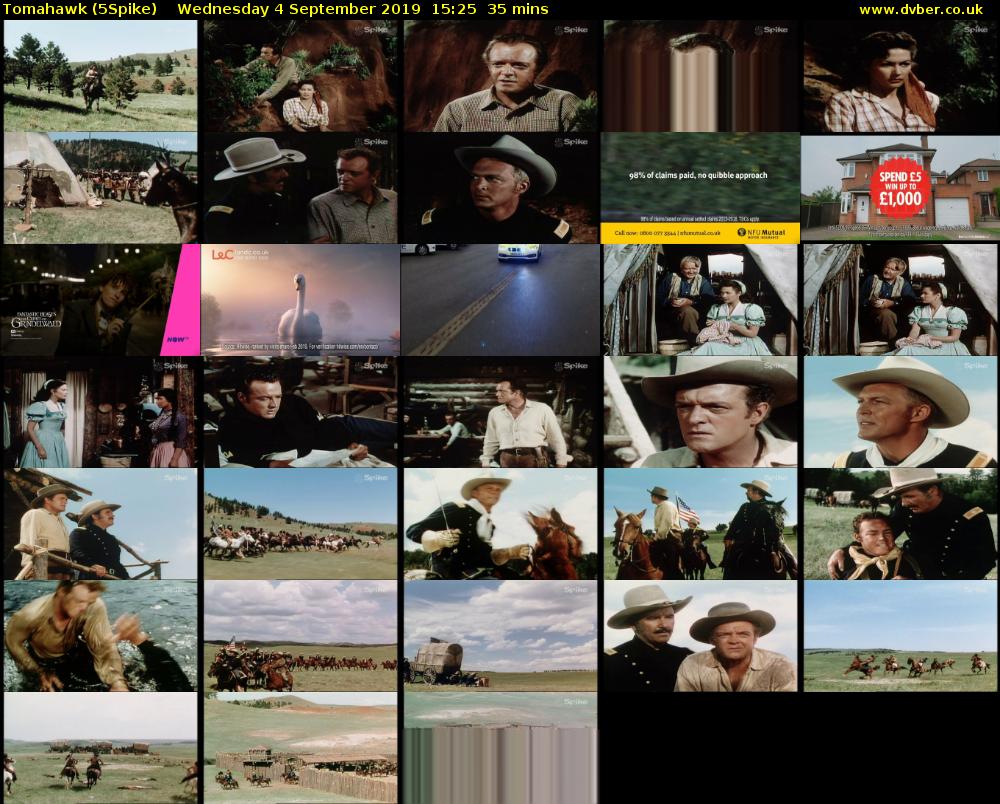 Tomahawk (5Spike) Wednesday 4 September 2019 15:25 - 16:00