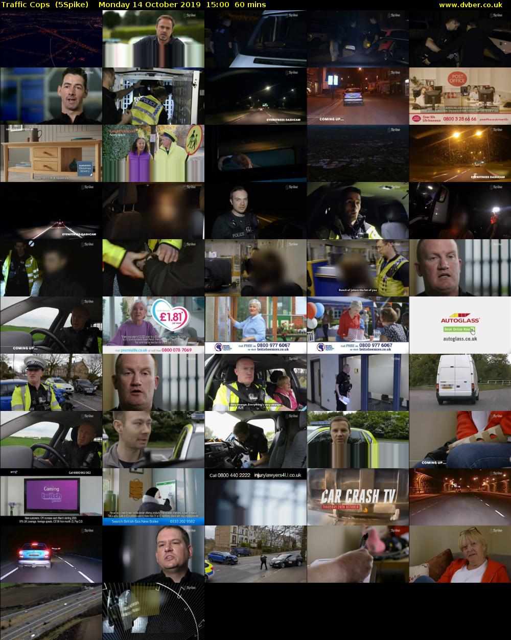 Traffic Cops  (5Spike) Monday 14 October 2019 15:00 - 16:00