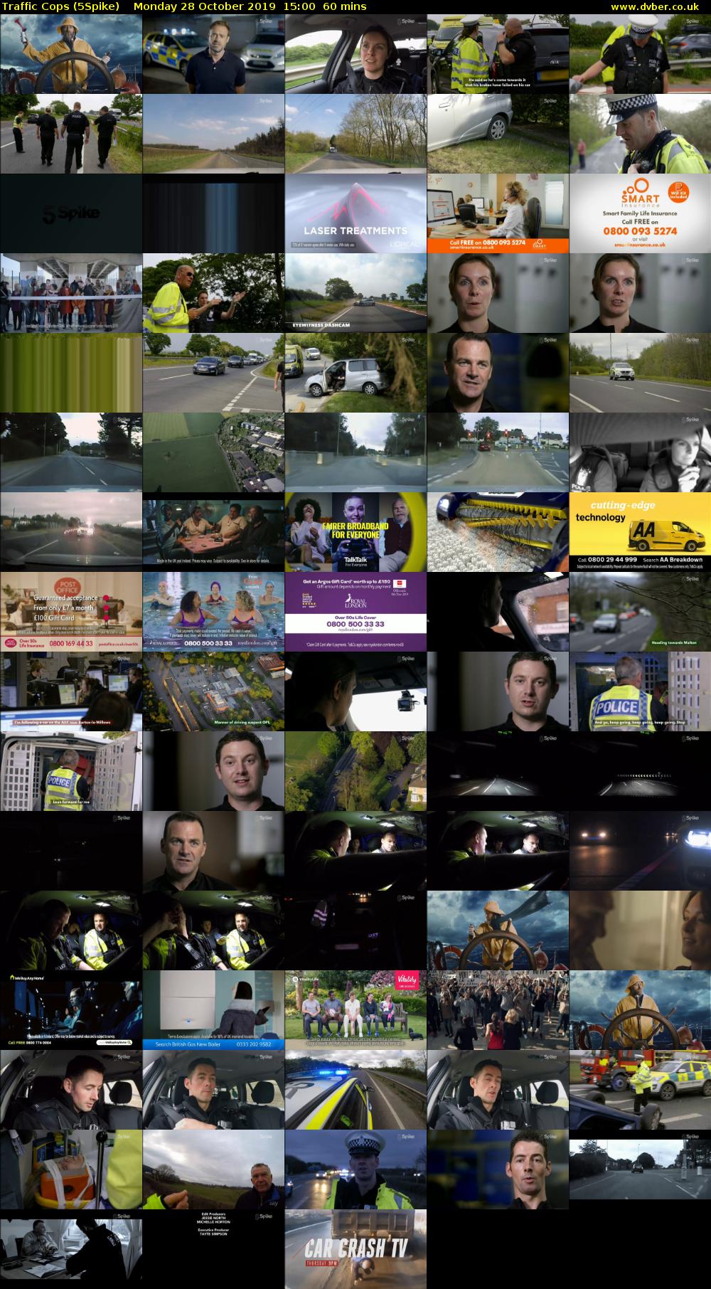 Traffic Cops (5Spike) Monday 28 October 2019 15:00 - 16:00