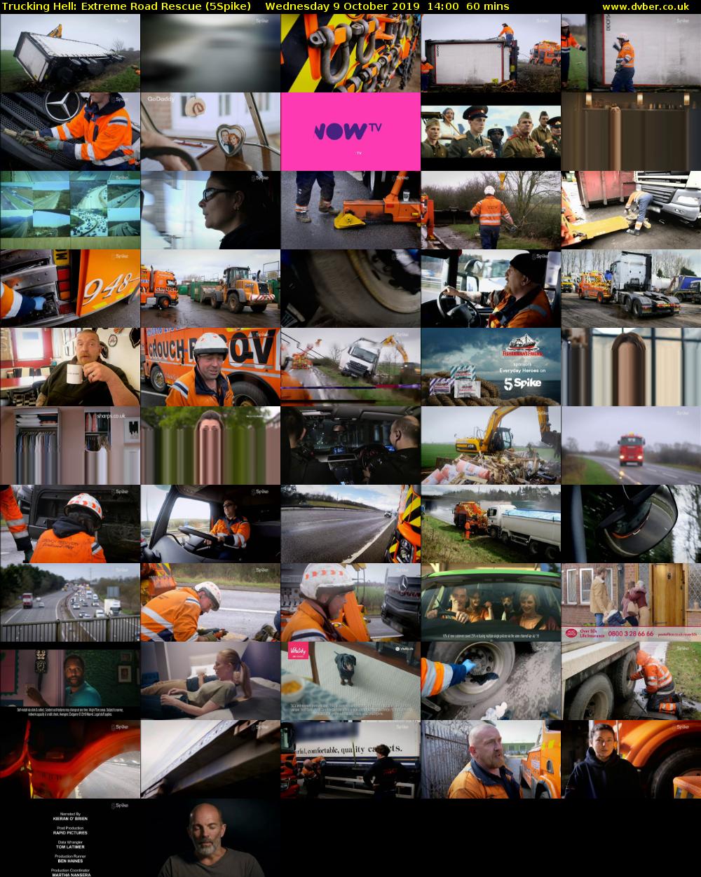 Trucking Hell: Extreme Road Rescue (5Spike) Wednesday 9 October 2019 14:00 - 15:00