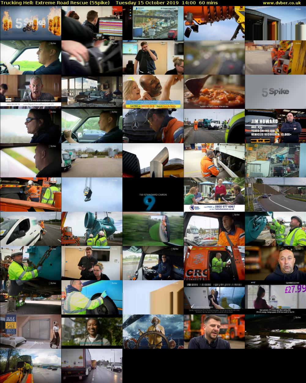 Trucking Hell: Extreme Road Rescue (5Spike) Tuesday 15 October 2019 14:00 - 15:00