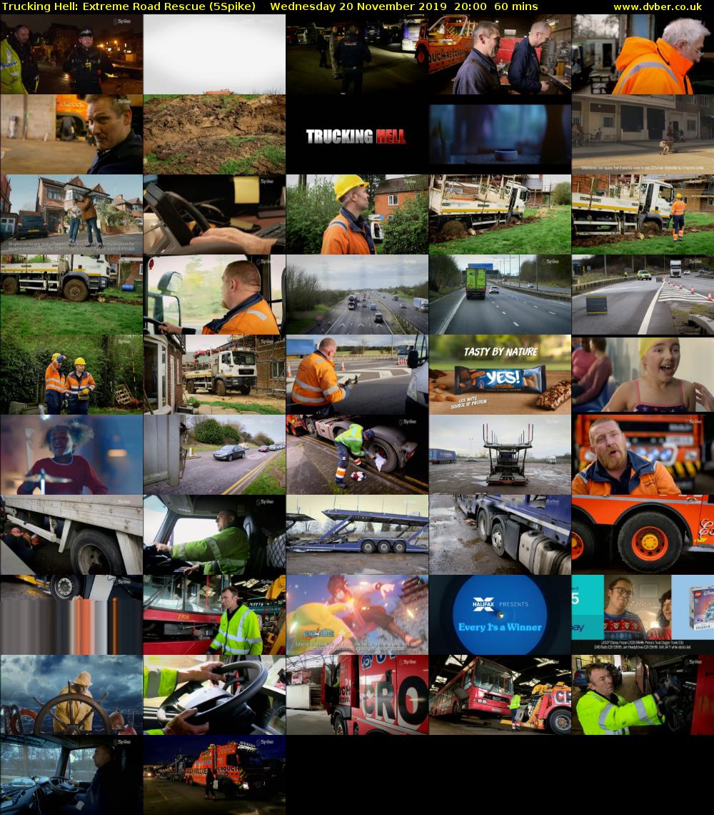 Trucking Hell: Extreme Road Rescue (5Spike) Wednesday 20 November 2019 20:00 - 21:00