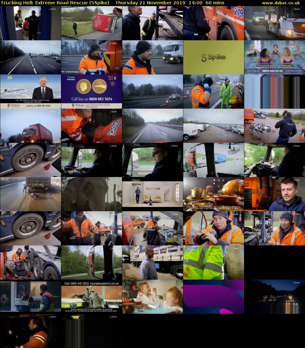Trucking Hell: Extreme Road Rescue (5Spike) Thursday 21 November 2019 14:00 - 15:00