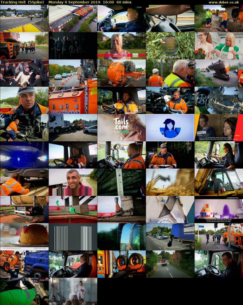 Trucking Hell  (5Spike) Monday 9 September 2019 16:00 - 17:00