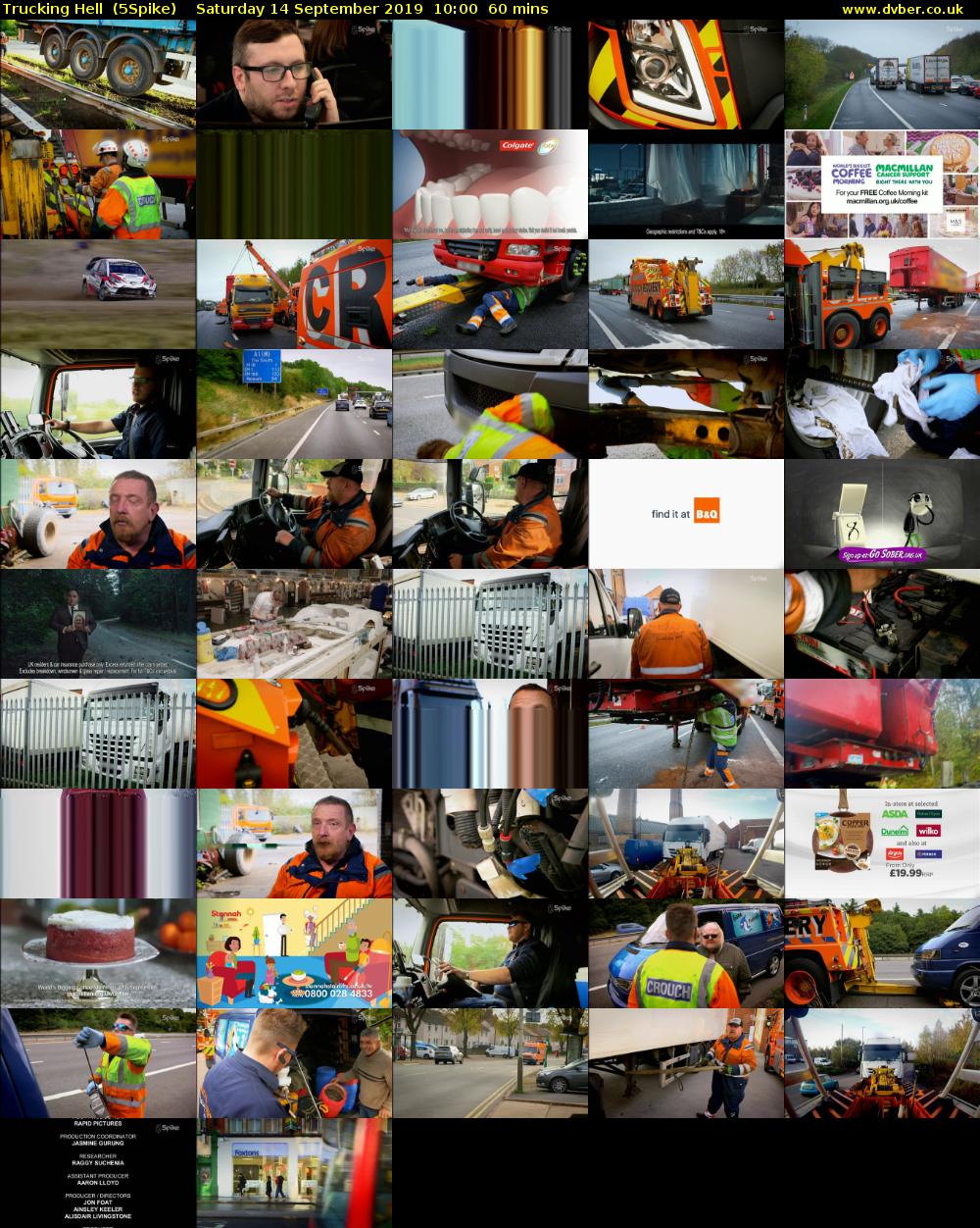 Trucking Hell  (5Spike) Saturday 14 September 2019 10:00 - 11:00