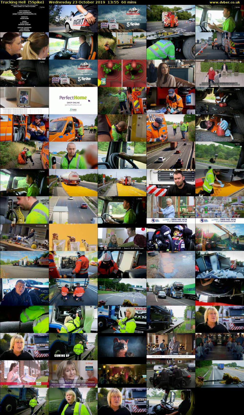 Trucking Hell  (5Spike) Wednesday 23 October 2019 13:55 - 14:55