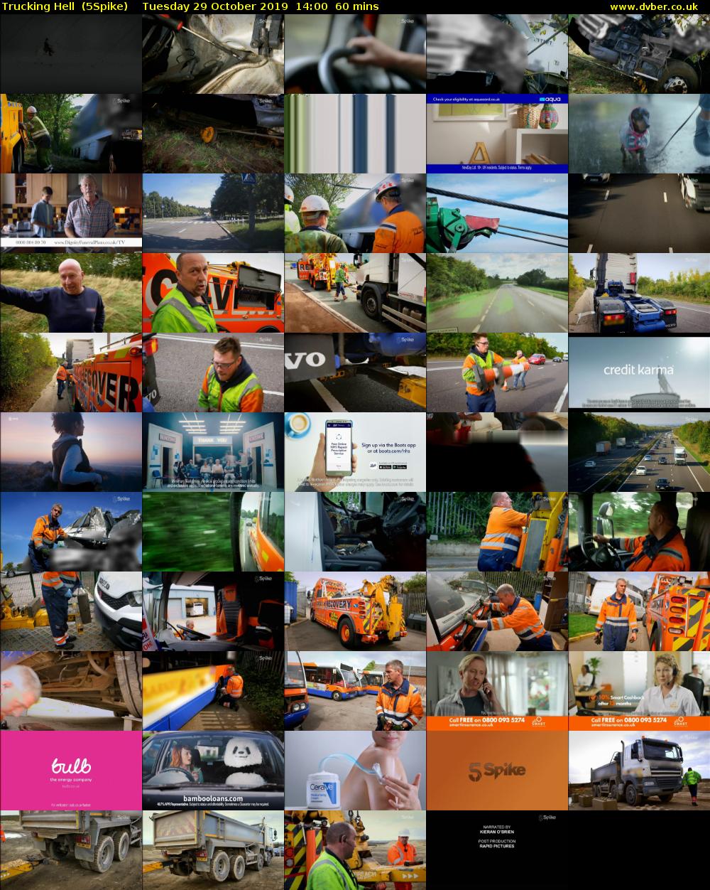 Trucking Hell  (5Spike) Tuesday 29 October 2019 14:00 - 15:00